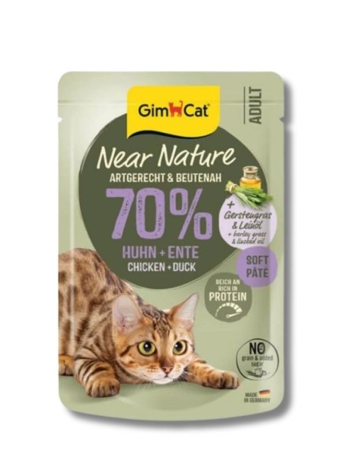 Gimcat - GimCat Near Nature Tavuklu & Ördekli Kedi Pouch Maması 85 Gr