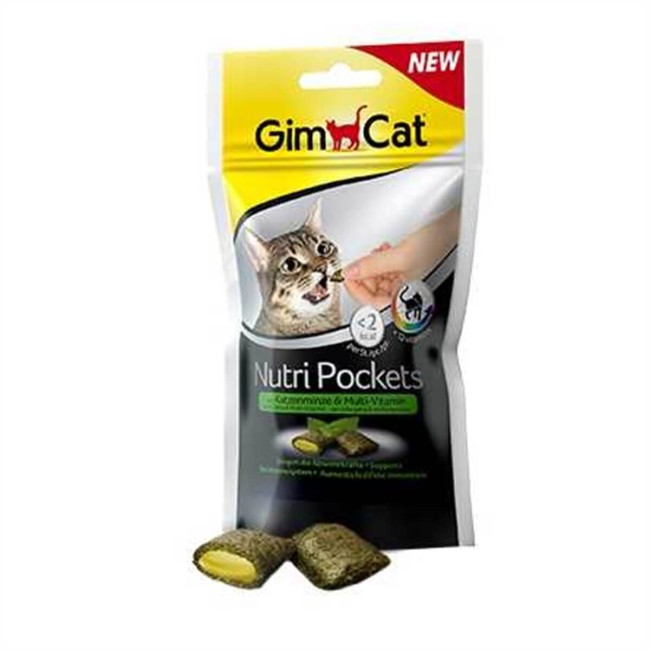 Gimcat - Gimcat Nutripockets Kedi Otu Multivitamin Ödül 60 Gr