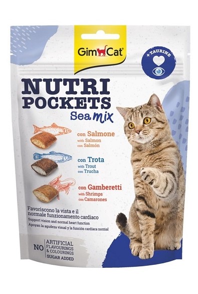 Gimcat Nutripockets Sea Mix Karışık Ödül 150 Gr X 10 Adet