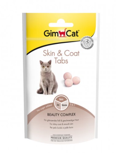 Gimcat Skin Coat Tabs Ödül 40 Gr X 8 Adet