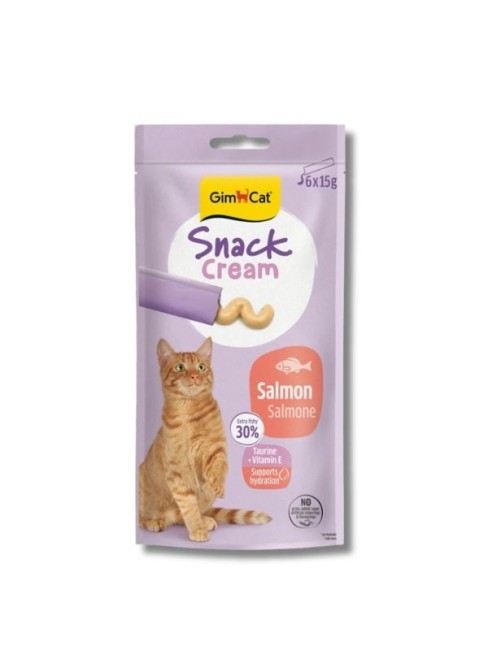 Gimcat - GimCat Snack Cream Somonlu Krema Kedi Ödülü 15 g (6’lı)