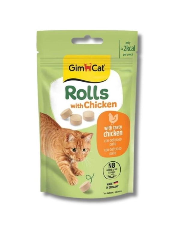 GimCat Tavuklu Rolls Kedi Ödül Maması 50 Gr