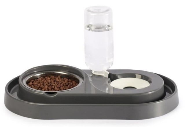 Glipet - Glipet Lüx İkili Mama Ve Su Kabı 500 Ml