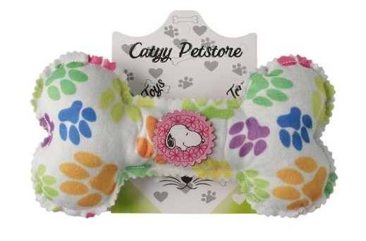 Glipet - Glipet Renkli Kemik Şekilli Peluş Köpek Oyuncağı X 3 Adet