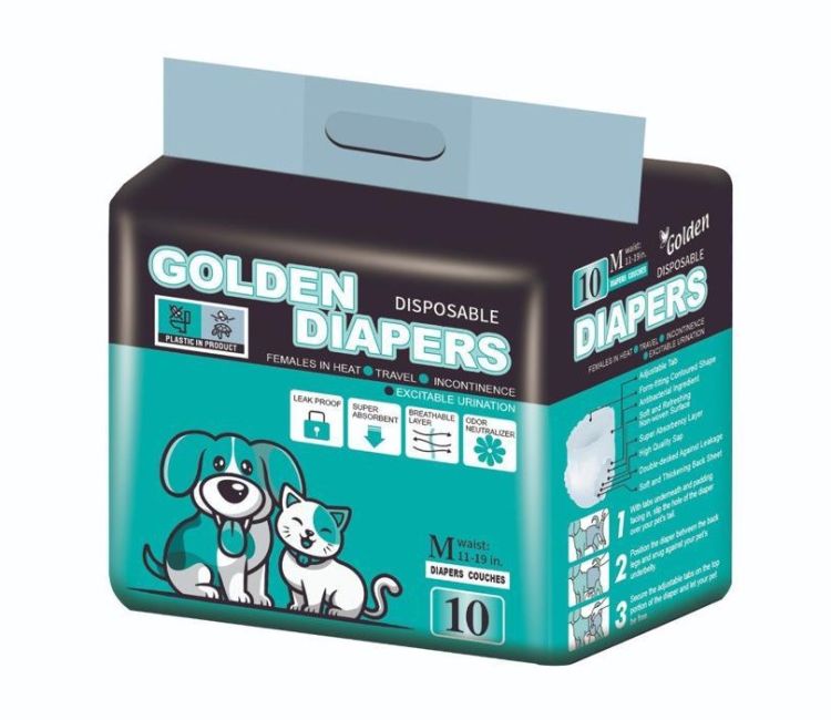 Golden Diapers Köpek Bezi M Beden 10 Lu