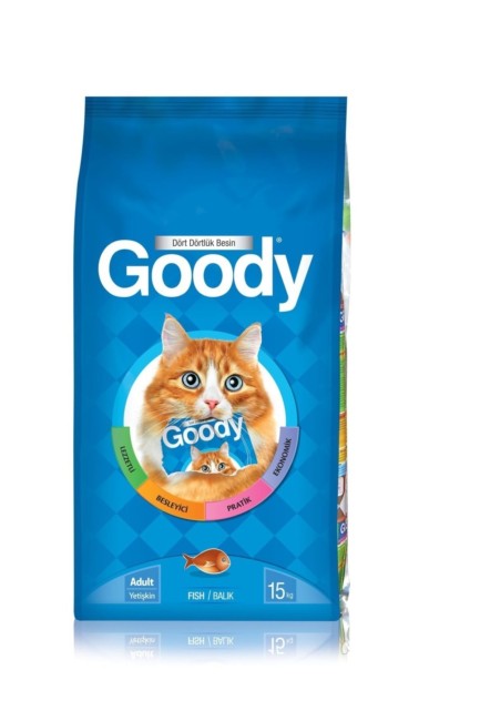 Goody - Goody Balıklı Yetişkin Kedi Maması 15 Kg