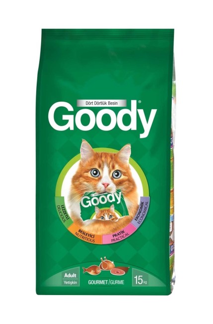 Goody - Goody Gurme Renkli Taneli Kedi Maması 15 Kg