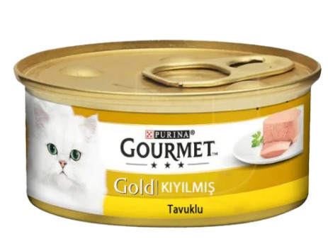 Purina - Purina Gourmet Kıyılmış Tavuklu Yetişkin Kedi Konservesi 85 Gr x 24 Adet
