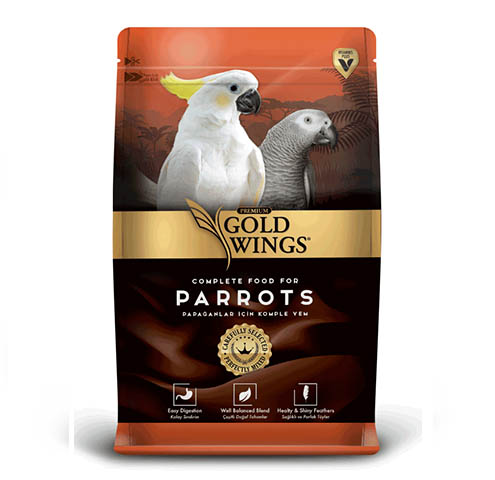 Gold Wings - Gwp Premium Papağan Yemi 1 Kg X 6 Adet