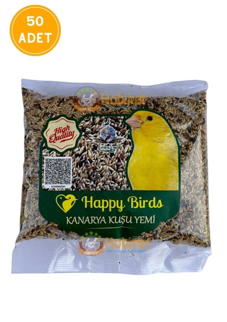Happy Birds - Happy Birds Karışık Kanarya Yemi 400 Gr X 50 Adet