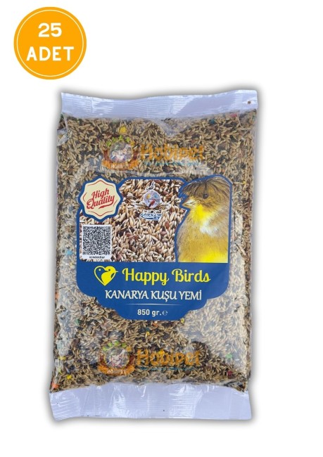 Happy Birds - Happy Birds Karışık Kanarya Yemi 850 Gr X 25 Adet