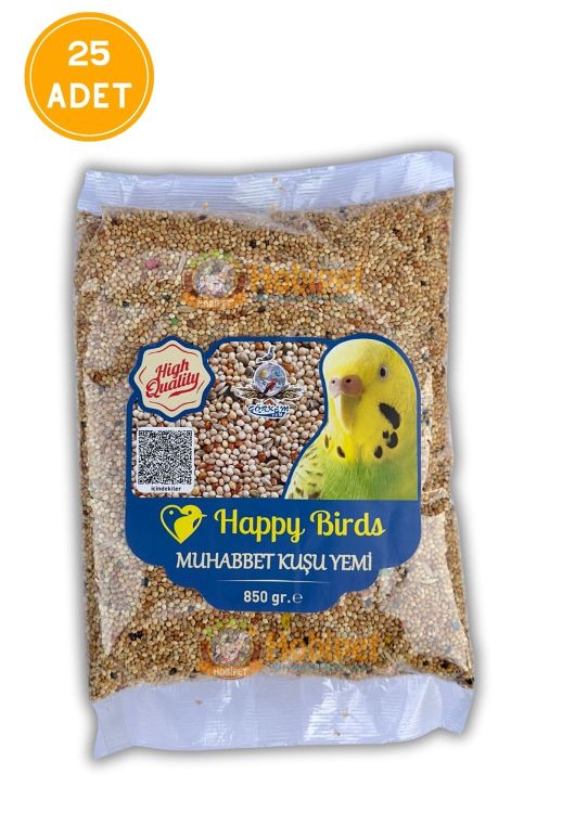 Happy Birds Karışık Muhabbet Yemi 850 Gr X 25 Adet