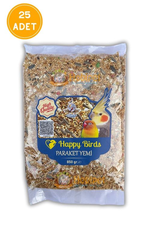 Happy Birds Karışık Paraket Yemi 850 Gr X 25 Adet