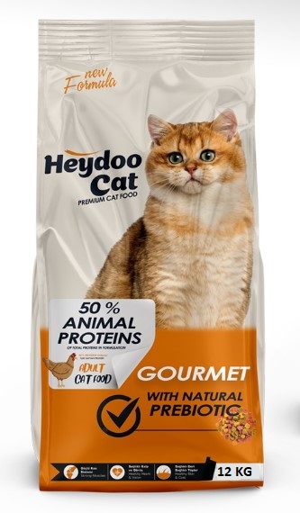 Heydoo Cat - Heydoo Cat Gourmet Tavuklu Yetişkin Renkli Kedi Maması 12 Kg