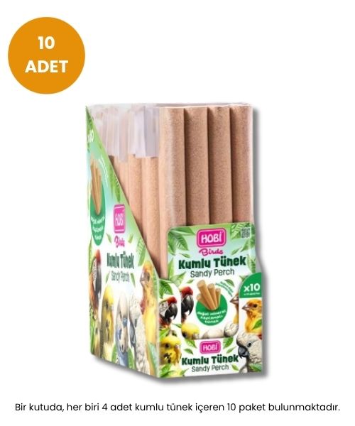 Hobi 4 Lü Kumlu Tünek X 10 Adet