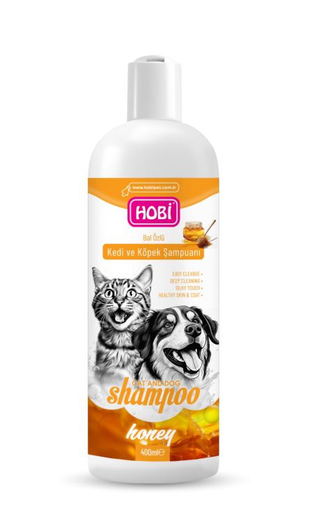 Hobi Bal Özlü Kedi ve Köpek Şampuanı 400ml