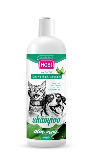 Hobi - Hobi Aloe Vera Özlü Kedi ve Köpek Şampuanı 400ml