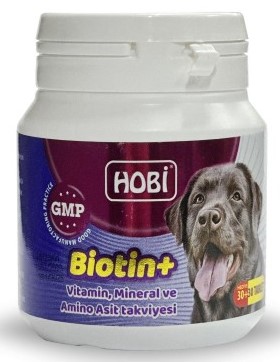 Hobi Biotin Köpekler İçin Vitamin Mineral ve Amino Asit Takviyesi 60 Tablet