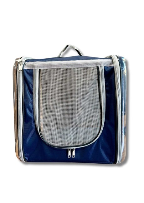 Hobi - Hobi Kedi ve Köpek İçin Çift Cam Tv Taşıma Çantası