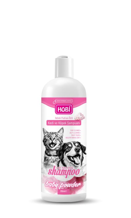 Hobi Bebek Pudrası Kokulu Kedi ve Köpek Şampuanı 250ml