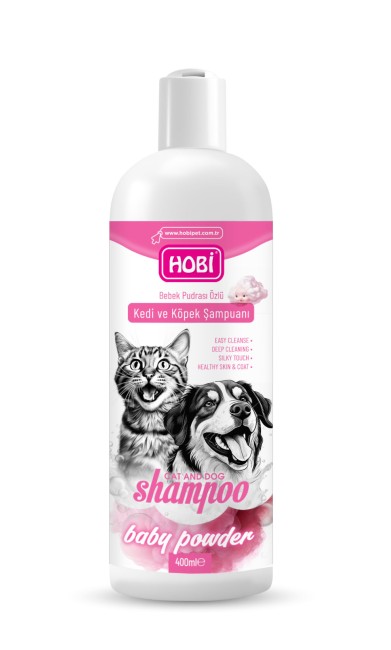 Hobi - Hobi Bebek Pudrası Kokulu Kedi ve Köpek Şampuanı 400ml