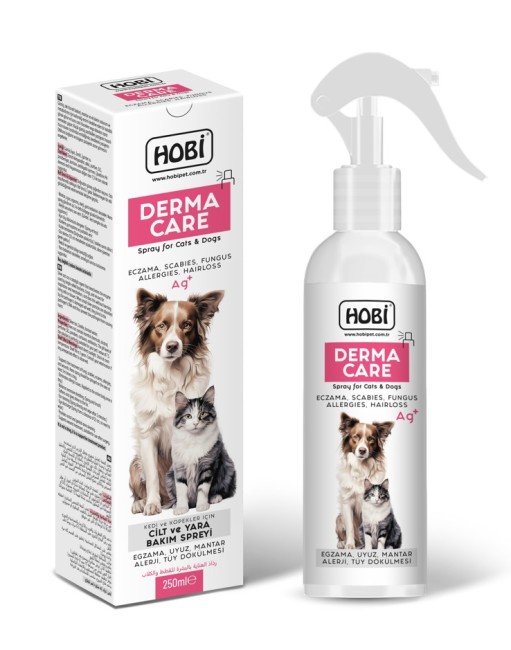 Hobi - Hobi Derma Care Kedi ve Köpek İçin Cilt ve Yara Bakım Spreyi 250ml