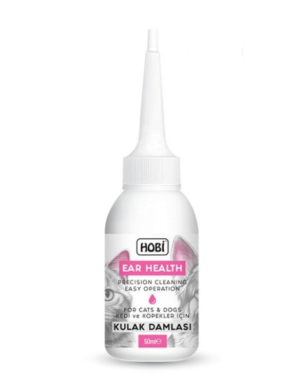 Hobi Ear Health Kedi ve Köpekler İçin Kulak Damlası 50ml