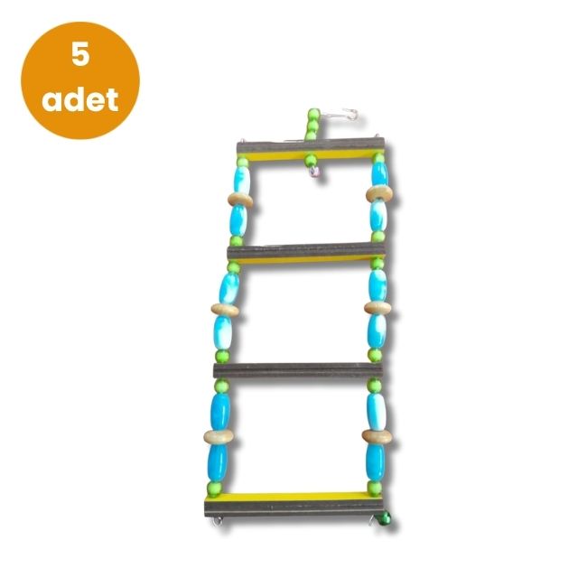 Hobi - Hobi EF-12 Boncuklu Büyük Kuş Merdiveni – 5 Adet