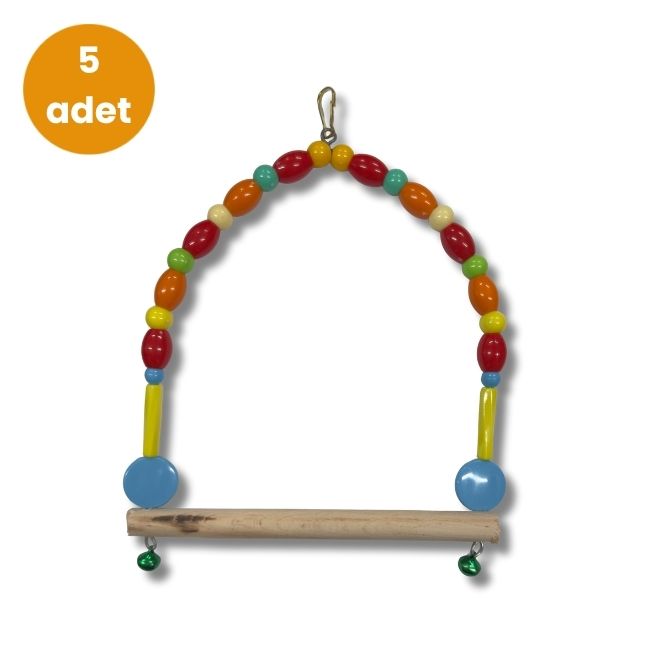 Hobi - Hobi EF-2 Boncuklu Paraket Salıncağı – 5 Adet