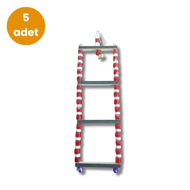 Hobi - Hobi EF-4 Boncuklu Küçük Kuş Merdiveni – 5 Adet