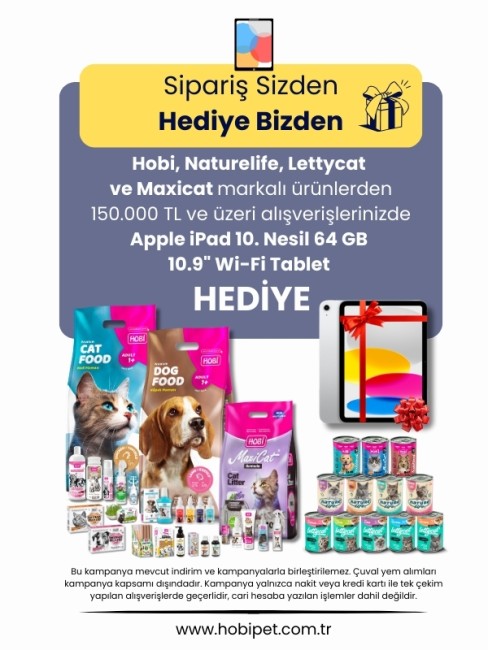 Kampanya - Hobi Esnafa Özel Büyük Alım Kampanyası – 1 (iPad Hediyeli)