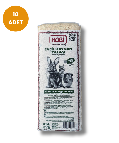 Hobi Evcil Hayvan Talaşı 15L (10’lu Paket)