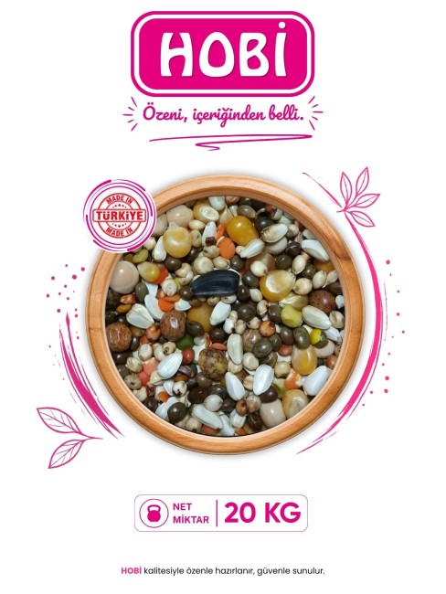 Hobi - Hobi G002 Özel Buğdaysız Güvercin Yemi Dört Mevsim 20 Kg