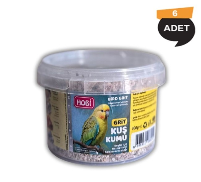Hobi - Hobi Grit Kuş Kumu 300 Gr X 6 Adet