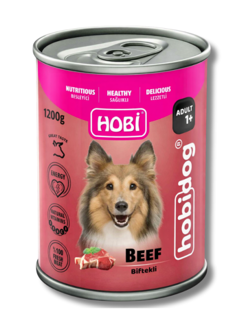 Hobi Hobidog Biftekli Köpek Konserve 1200 Gr X 6 Adet - Thumbnail