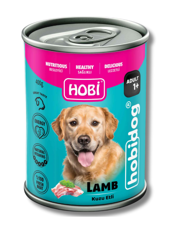 Hobi Hobidog Kuzu Etli Yetişkin Köpek Konservesi 400 Gr X 12 Adet