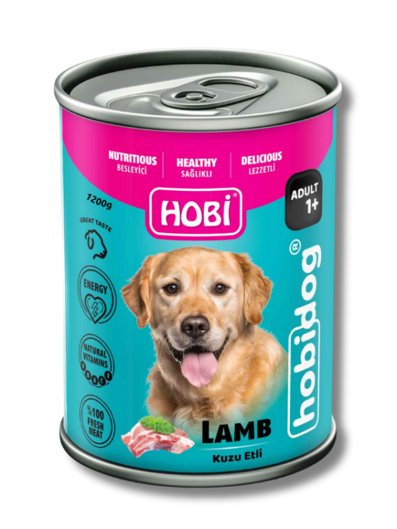 Hobi Hobidog Kuzu Etli Köpek Konserve 1200 Gr X 6 Adet