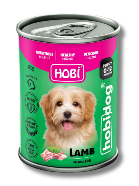 Hobi Hobidog Kuzu Etli Yavru Köpek Konservesi 400 Gr X 12 Adet - Thumbnail