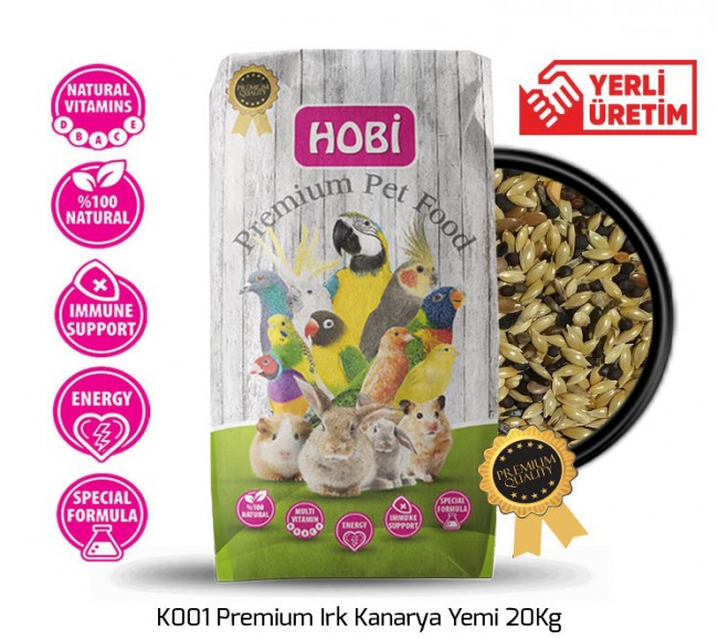 Hobi - Hobi K001 Premium Irk Kanarya Yemi 20Kg