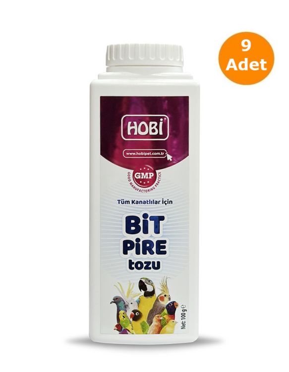 Hobi Kanatlılar İçin Bit Pire Tozu 100 Gr X 9 Adet