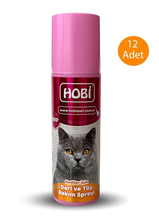 ​Hobi Kediler İçin Deri Ve Tüy Bakım Spreyi 200 ml X 12 Adet