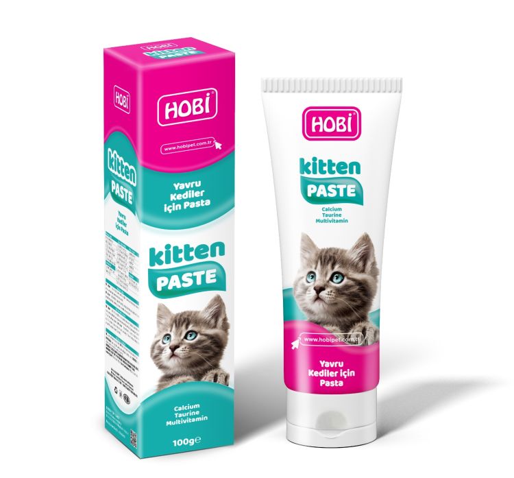 Hobi Kitten Paste Yavru Kediler İçin Multivitamin Pastası 100gr x 12 Adet