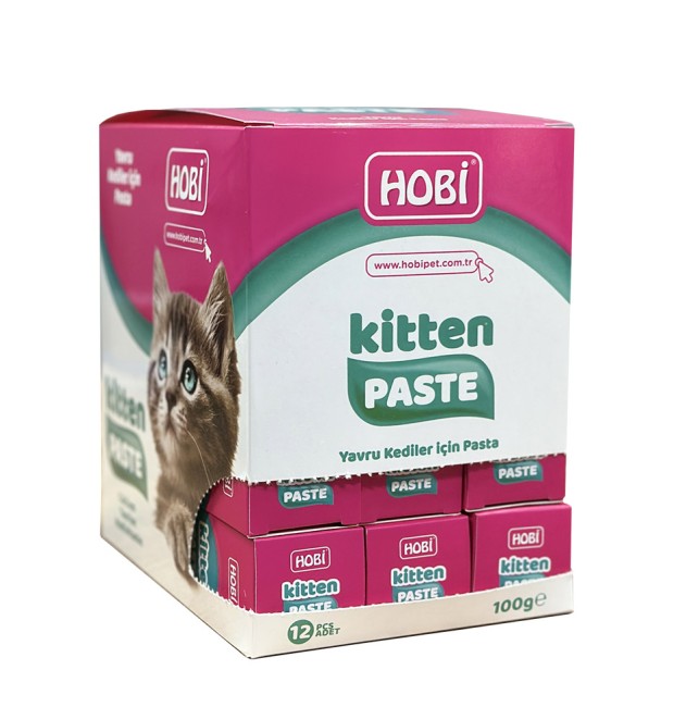 Hobi Kitten Paste Yavru Kediler İçin Multivitamin Pastası 100gr x 12 Adet - Thumbnail