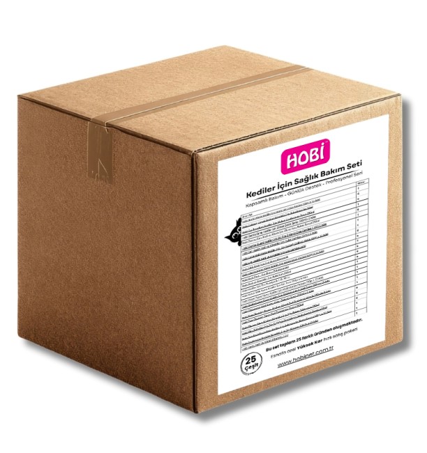 Hobi Kedi Sağlık ve Bakım Seti – 25 Çeşit Esnafa Özel Paket - Thumbnail