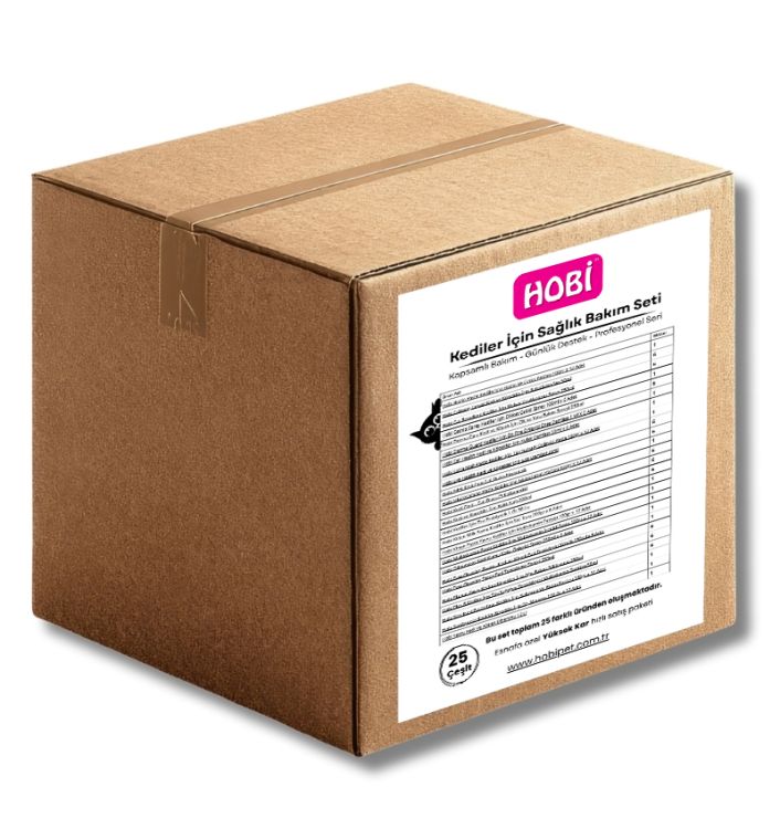 Hobi Kedi Sağlık ve Bakım Seti – 25 Çeşit Esnafa Özel Paket