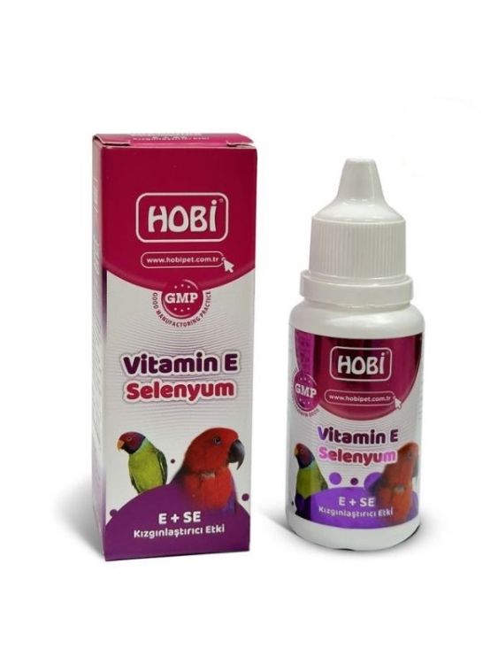 Hobi Kuşlar İçin Vitamin E Kızıştırıcı Takviye 30ml