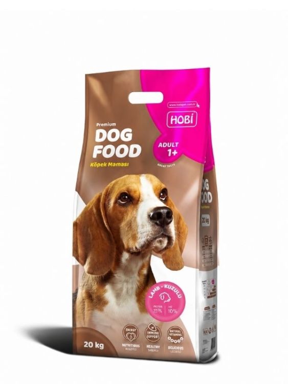 Hobi Kuzu Etli Yetişkin Köpek Maması 20 kg