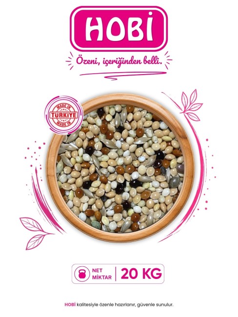 Hobi - ​Hobi M001 Muhabbet Kuşu Üretim Yemi 20 Kg