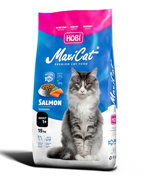 Hobi - Hobi Maxicat Somonlu Yetişkin Kedi Maması 15 kg
