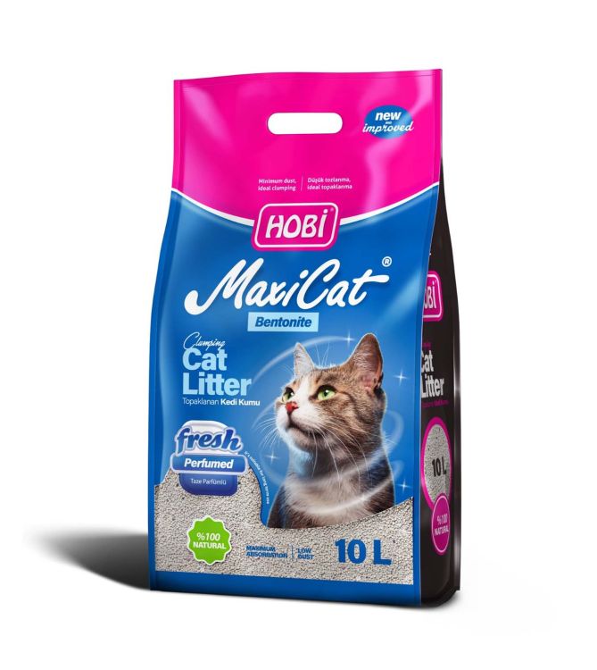 Hobi Maxicat Fresh Parfümlü Bentonit Kedi Kumu 10 Litre